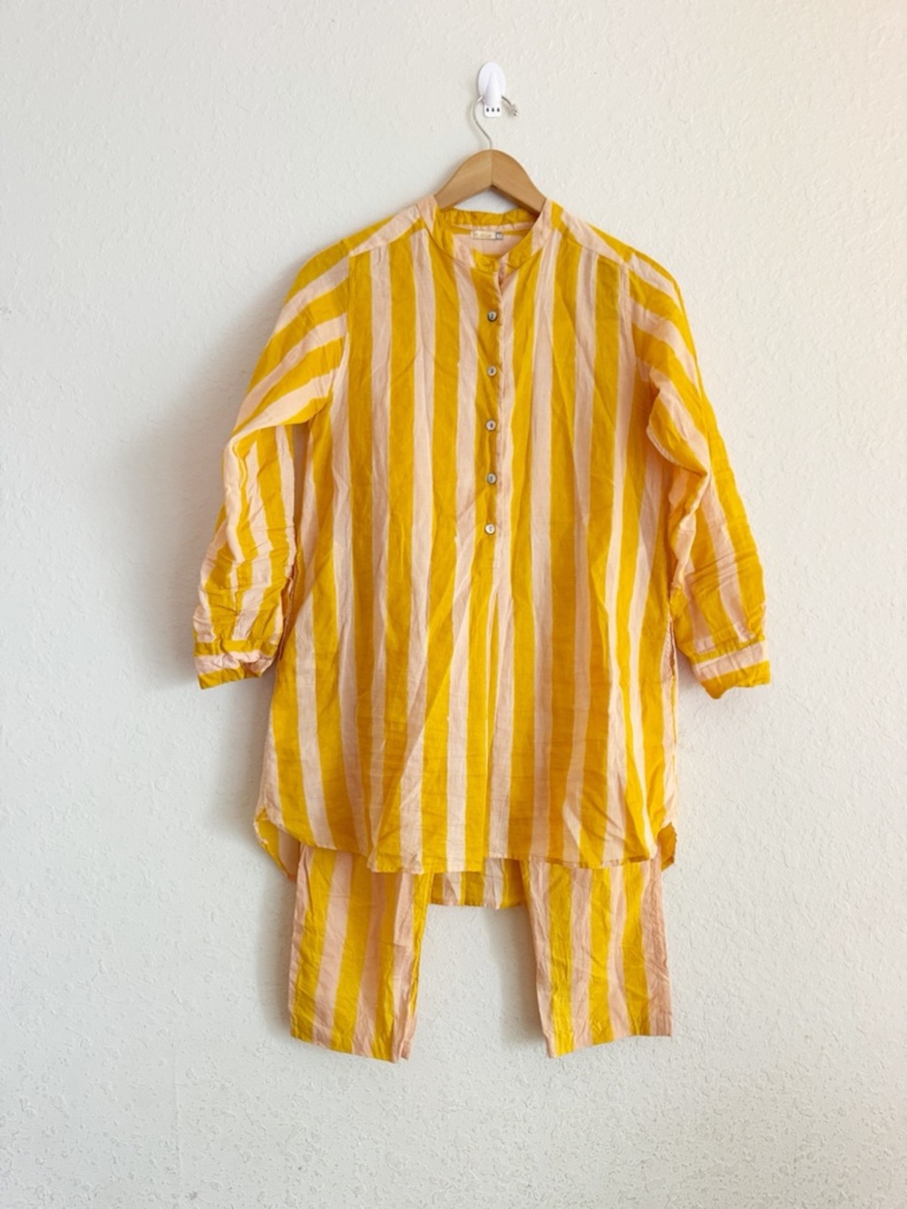 Matta Handwoven Stripe Lightweight Boho Tunic Set Size XS - Picture 2 of 7